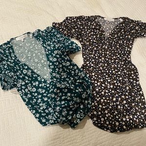 Two EUC Lark & Ro wrap dresses for $10